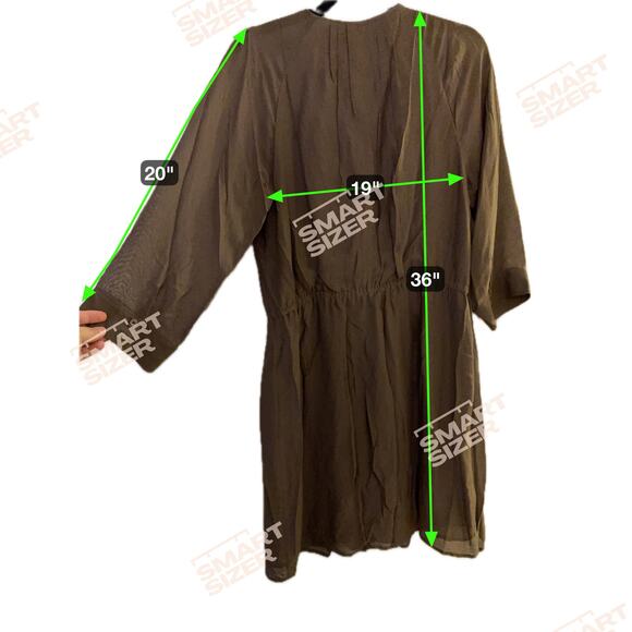 J.Crew olive green dress size10 - Picture 5 of 5